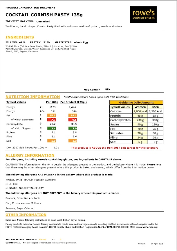 Rowes Wholesale Catalogue